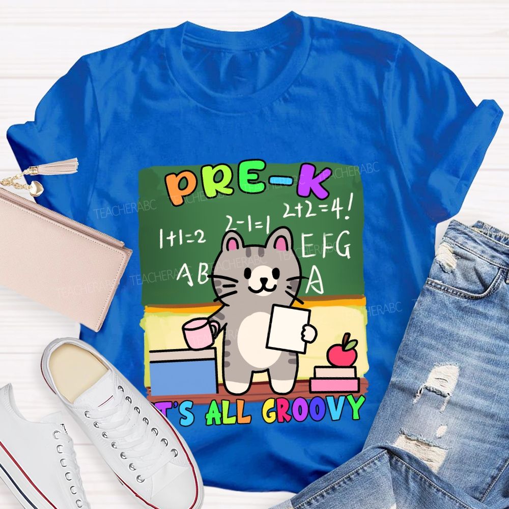 Personalized Grade It's All Groovy The Cat T-shirt