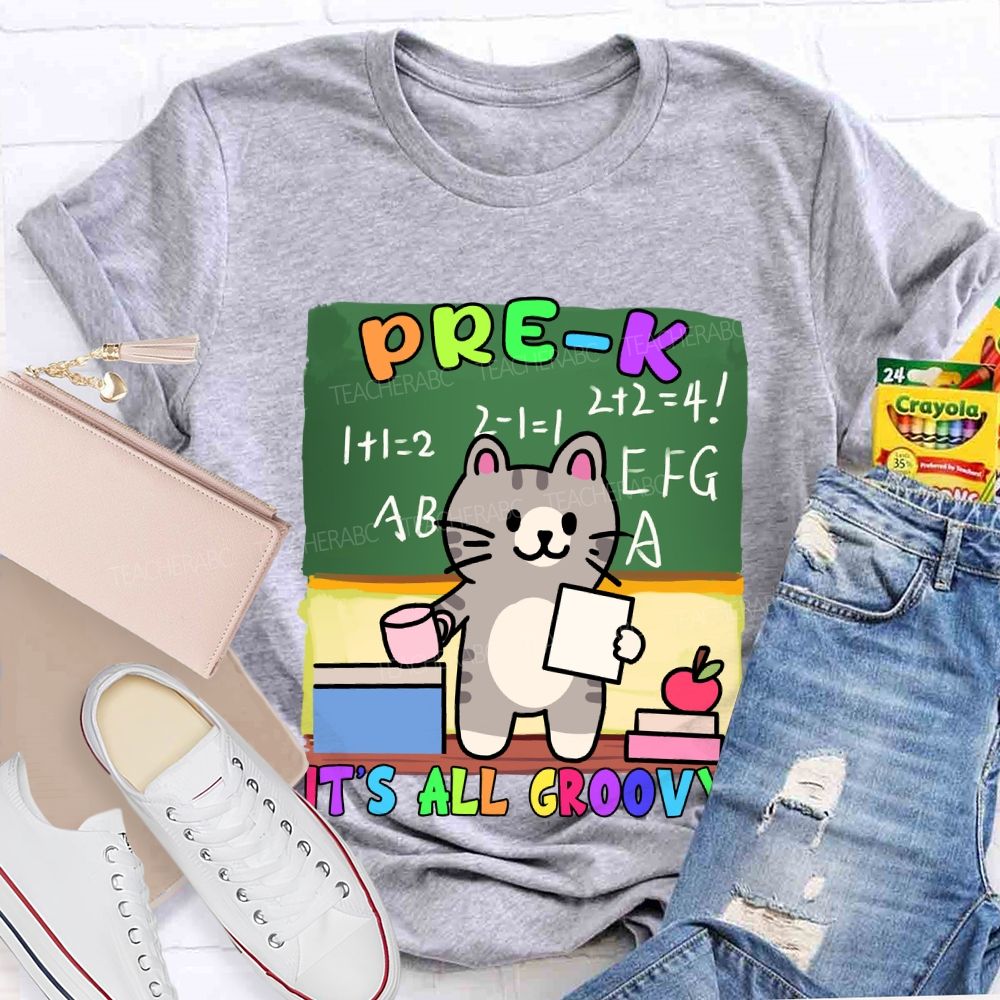 Personalized Grade It's All Groovy The Cat T-shirt