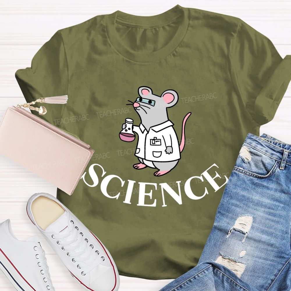 Hamsters Doing Experiments Science Teacher T-shirt