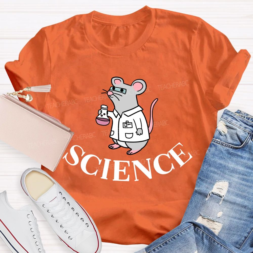 Hamsters Doing Experiments Science Teacher T-shirt