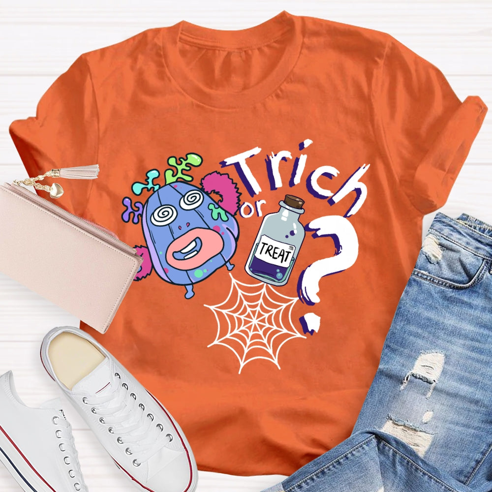 Trick Or Treat Cell Science Teacher T-shirt