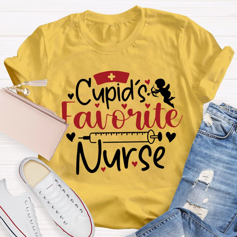 Cupid'S Favorite Nurse Valentine'S Day T-shirt