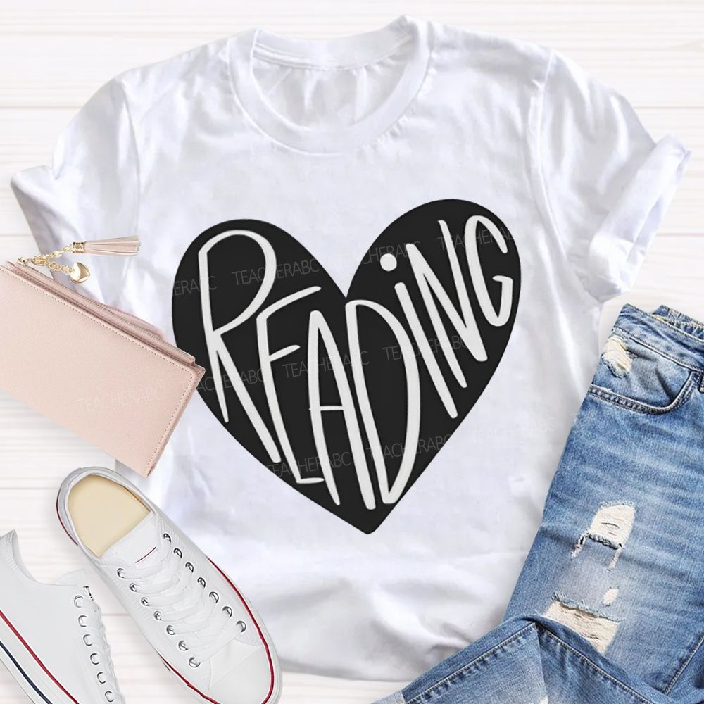 Reading And Heart Fall In Love With Reading T-shirt