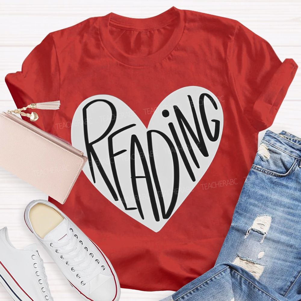 Reading And Heart Fall In Love With Reading T-shirt