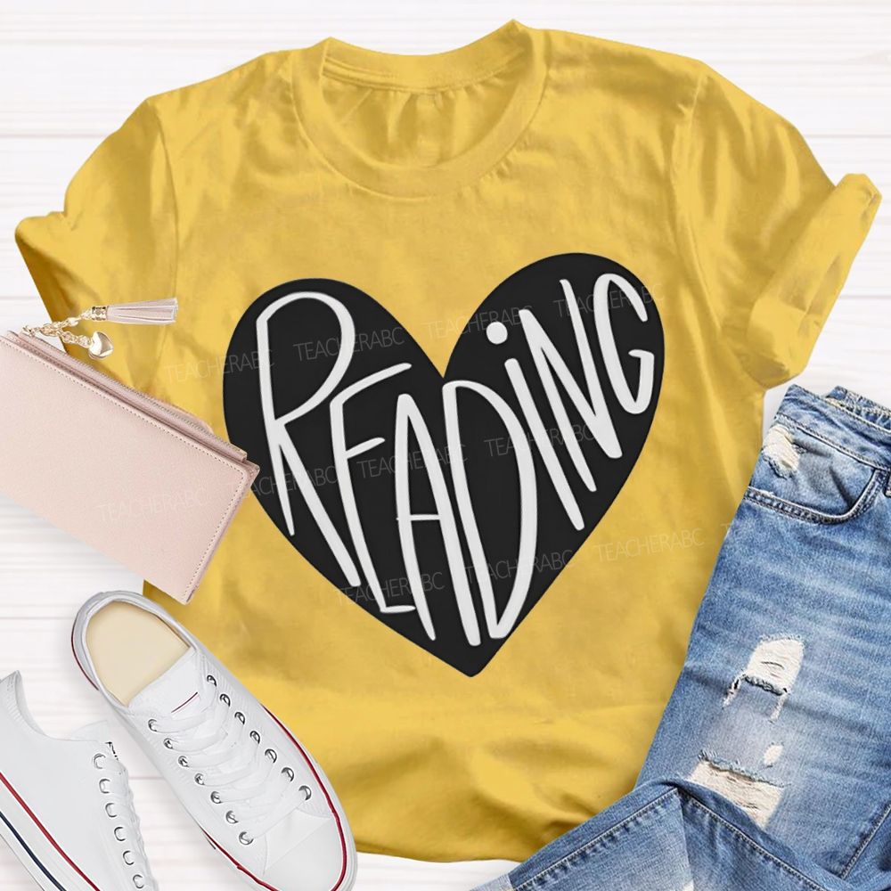 Reading And Heart Fall In Love With Reading T-shirt