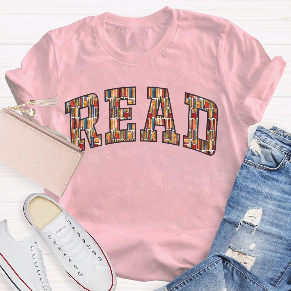Read Book Fonts Fall In Love With Reading T-shirt