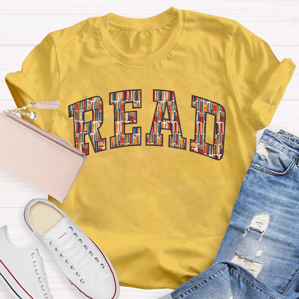 Read Book Fonts Fall In Love With Reading T-shirt