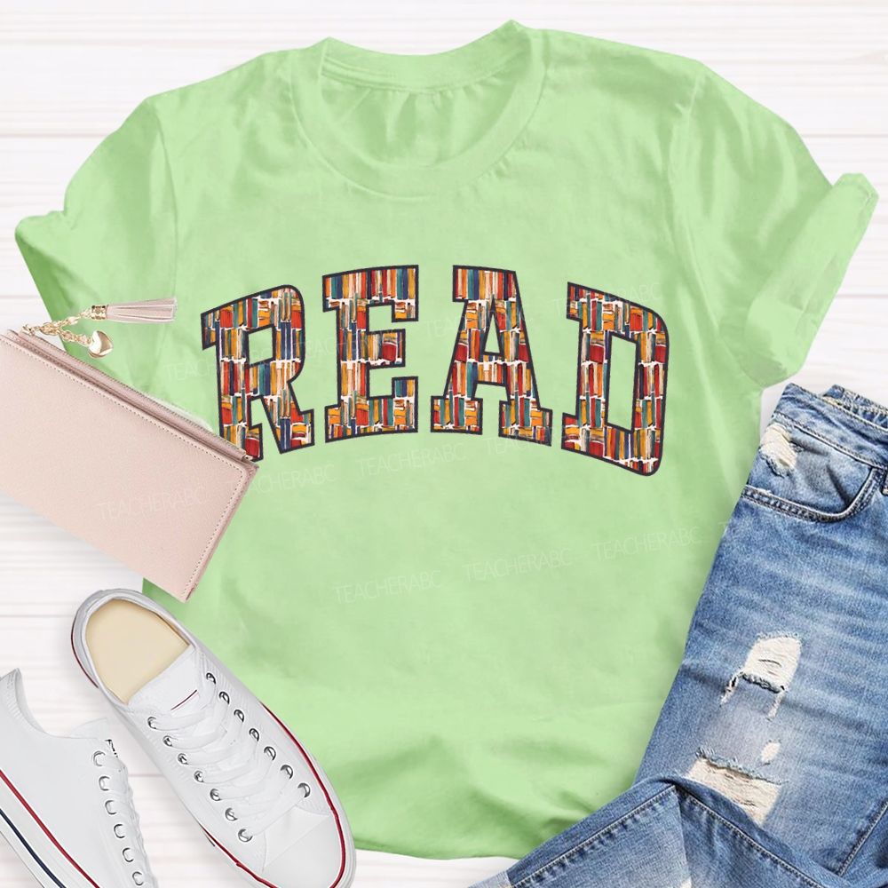 Read Book Fonts Fall In Love With Reading T-shirt
