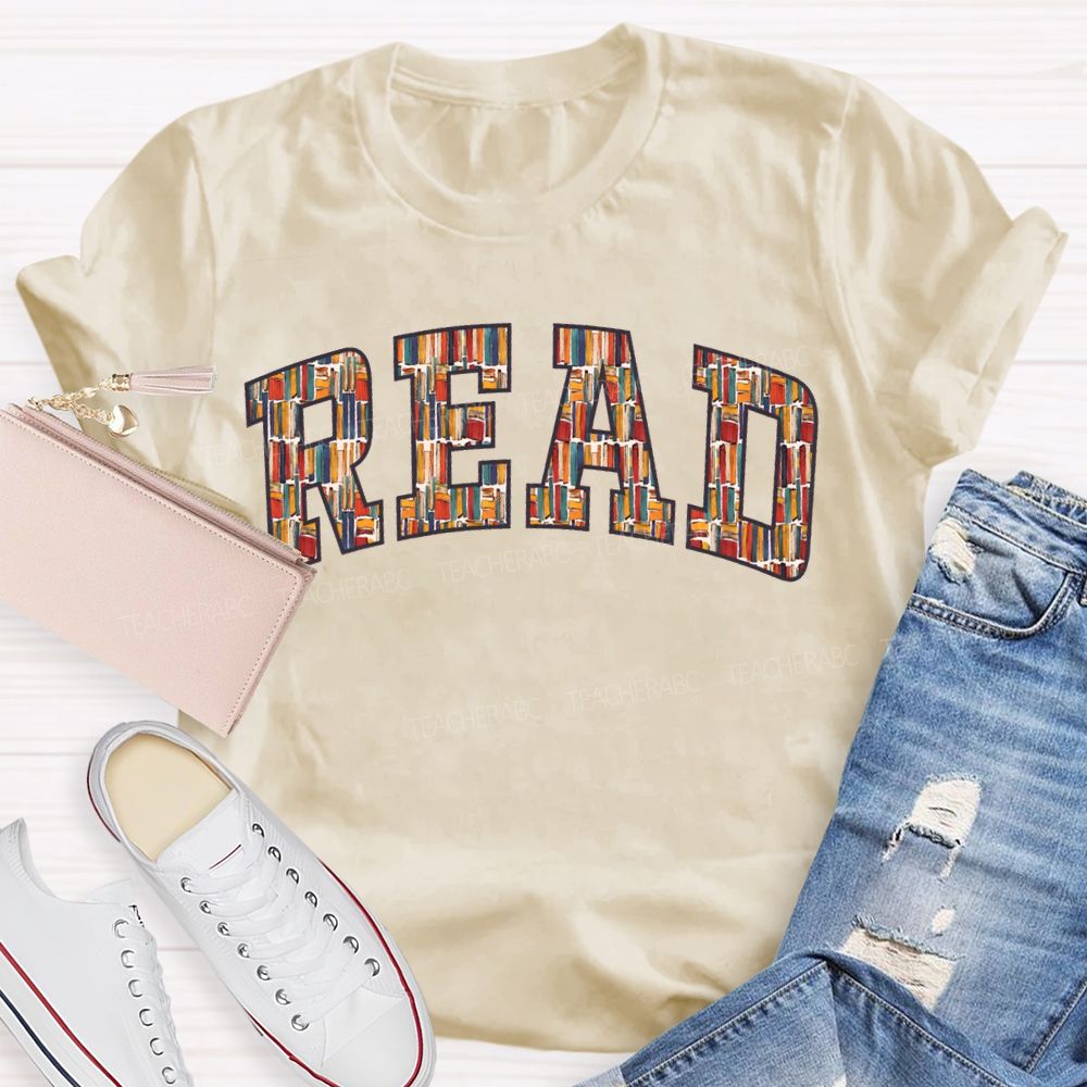 Read Book Fonts Fall In Love With Reading T-shirt
