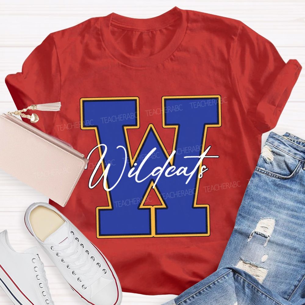 Personalized Mascot Colorful Font Mascot T-shirt