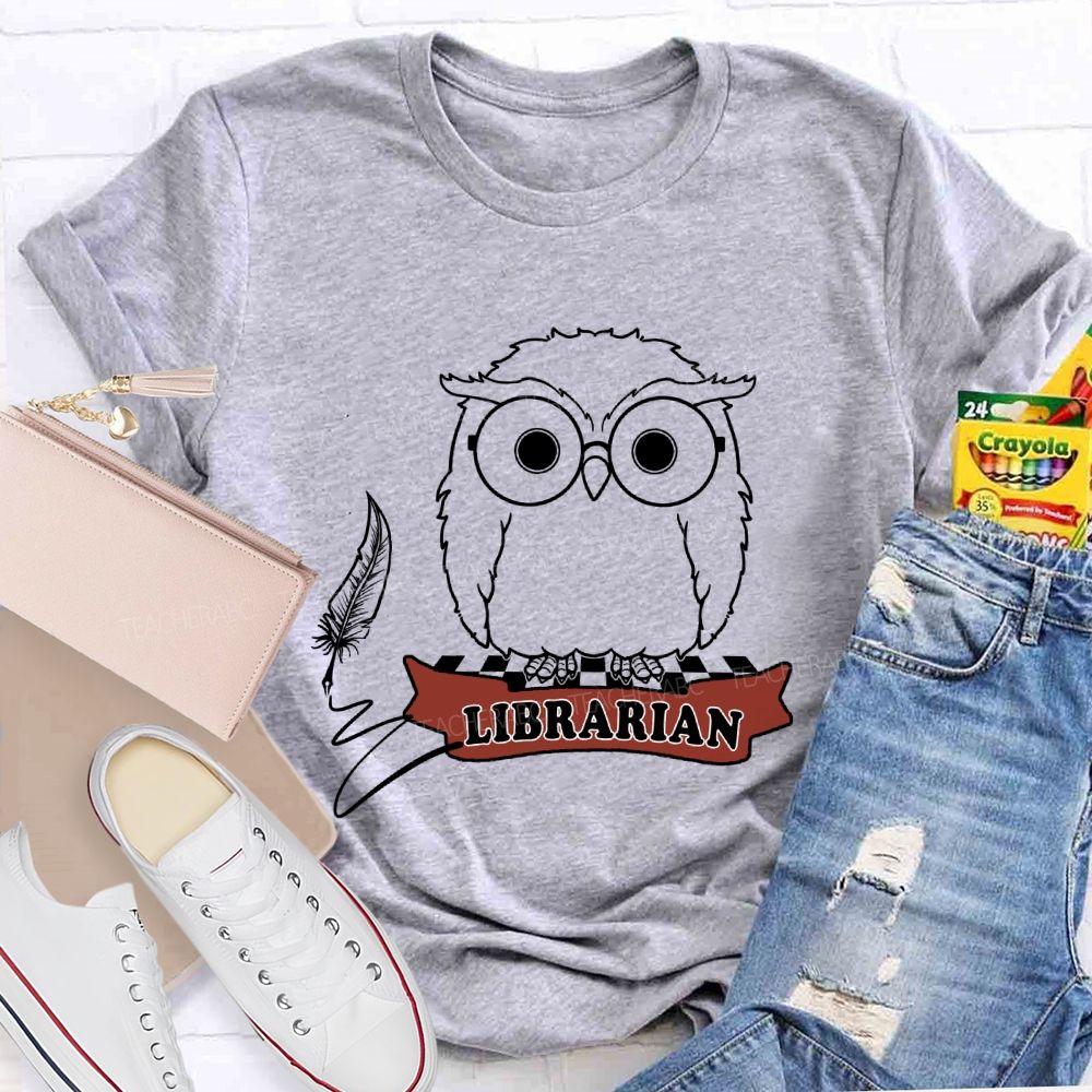 The Reading Owl Librarian T-Shirt
