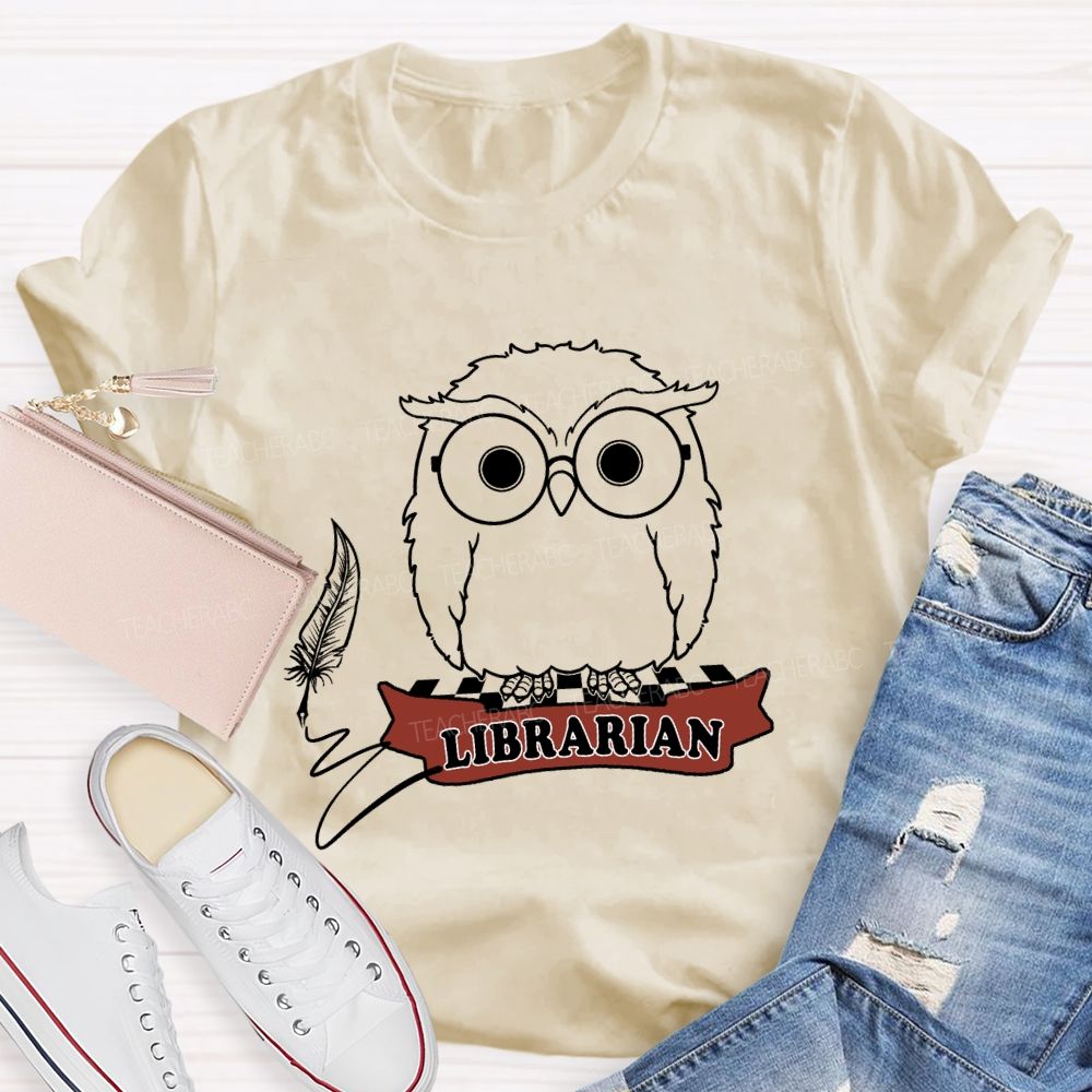 The Reading Owl Librarian T-Shirt