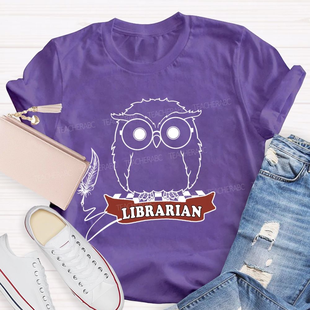 The Reading Owl Librarian T-Shirt