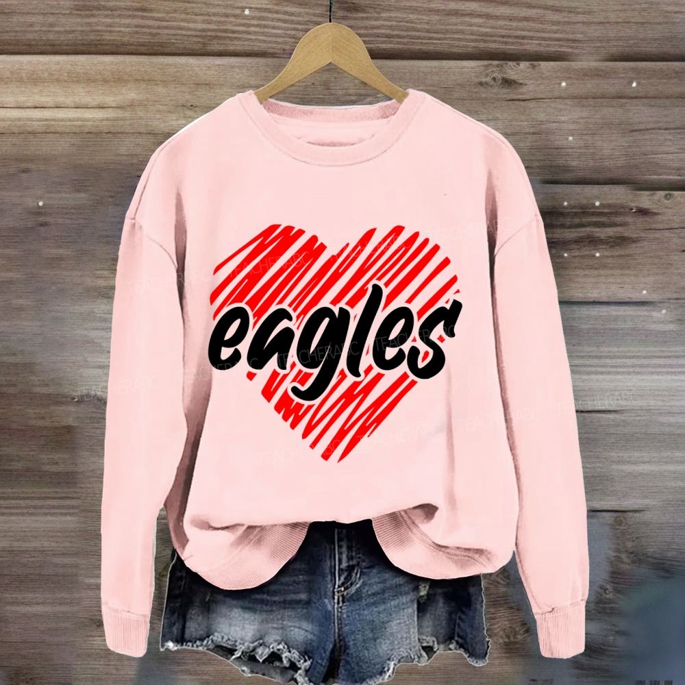 Personalized Mascot Valentine'S Day Sweatshirt