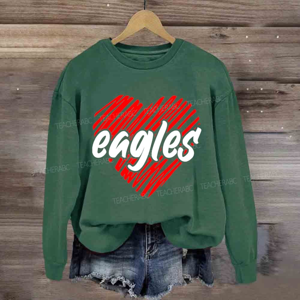 Personalized Mascot Valentine'S Day Sweatshirt