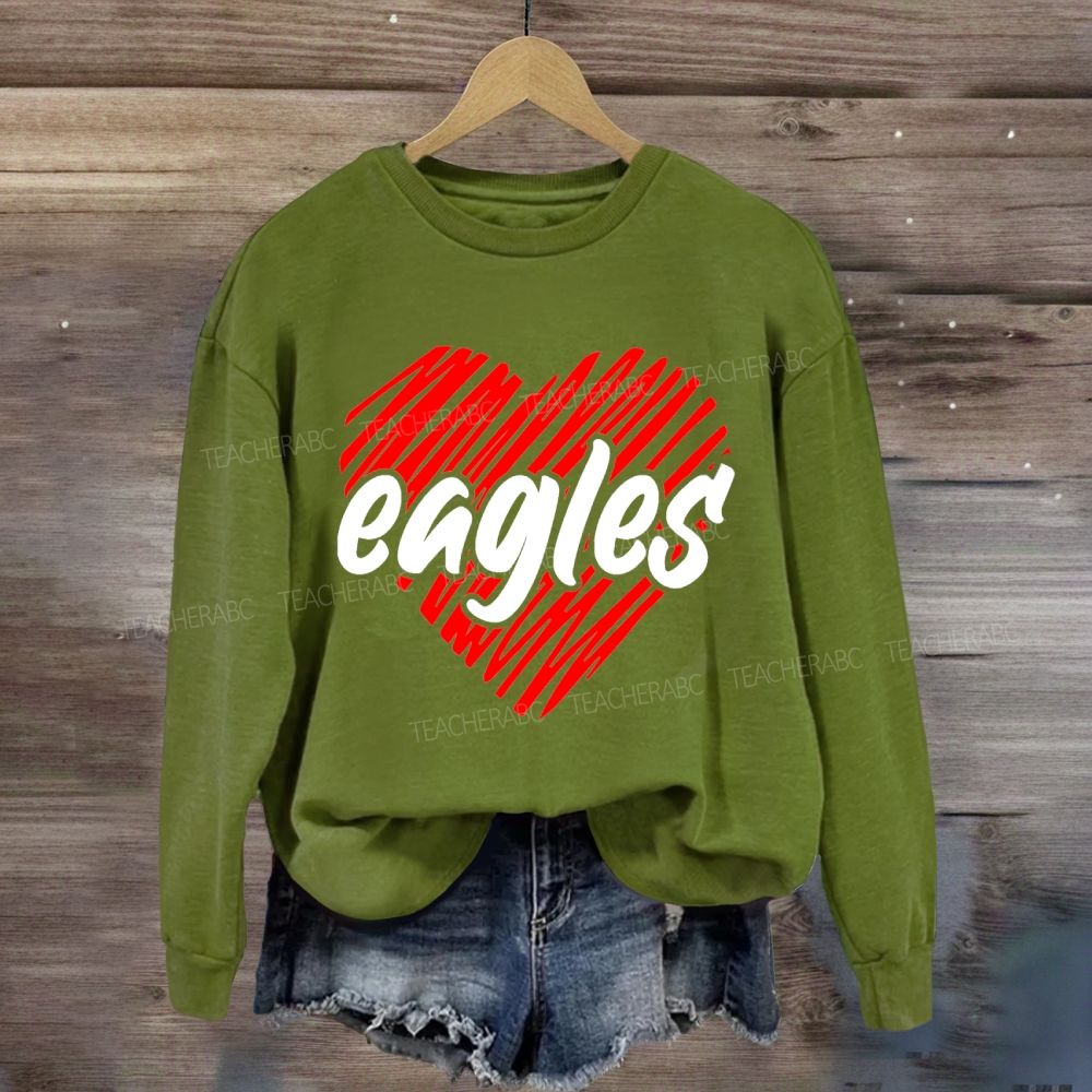 Personalized Mascot Valentine'S Day Sweatshirt
