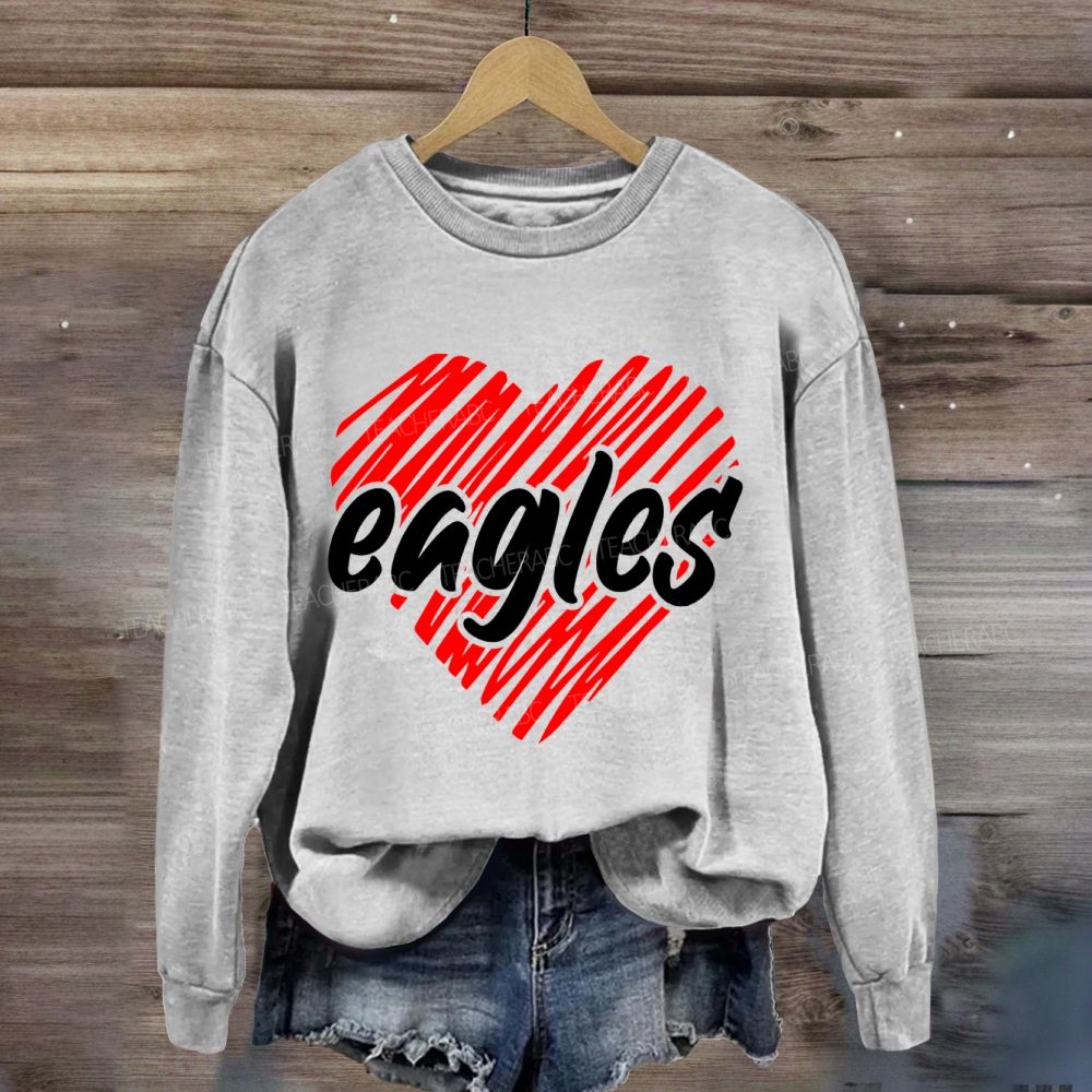 Personalized Mascot Valentine'S Day Sweatshirt