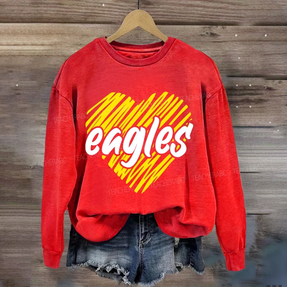 Personalized Mascot Valentine'S Day Sweatshirt