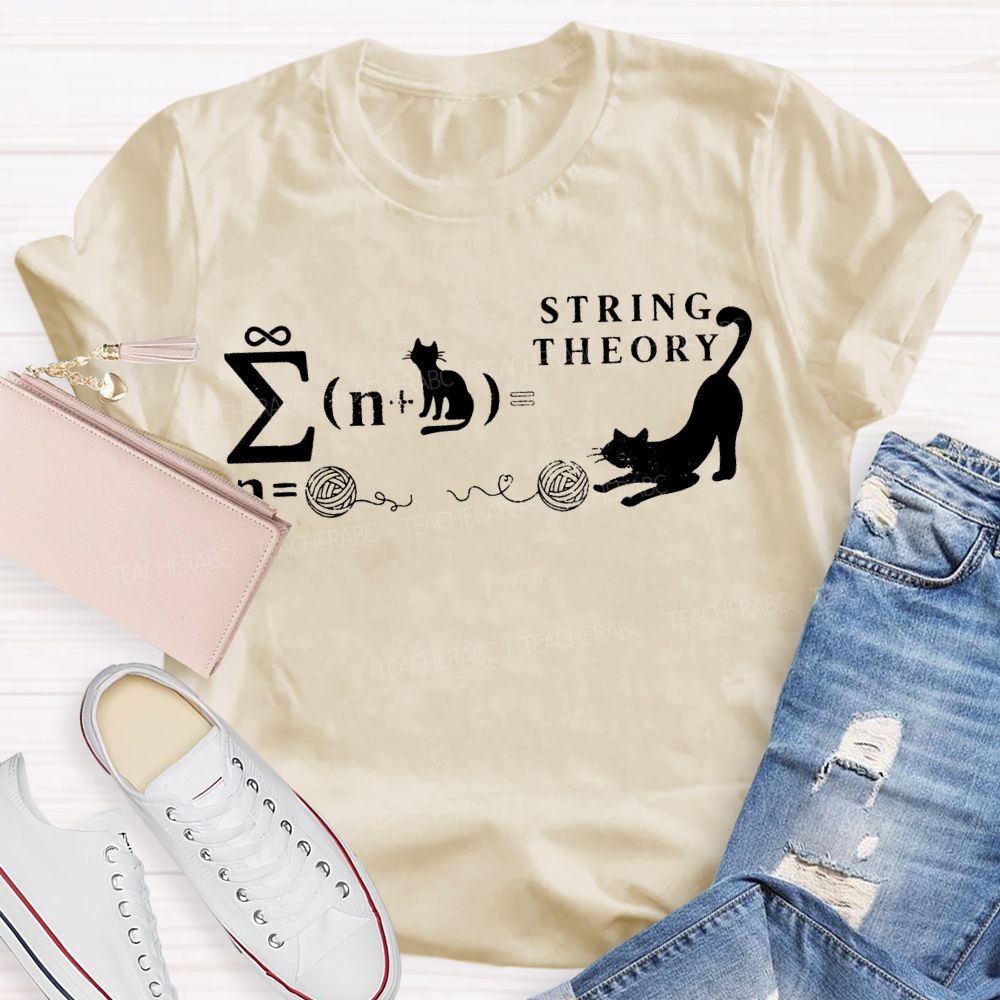 String Theory Quantum Mechanics Math Theory T-shirt