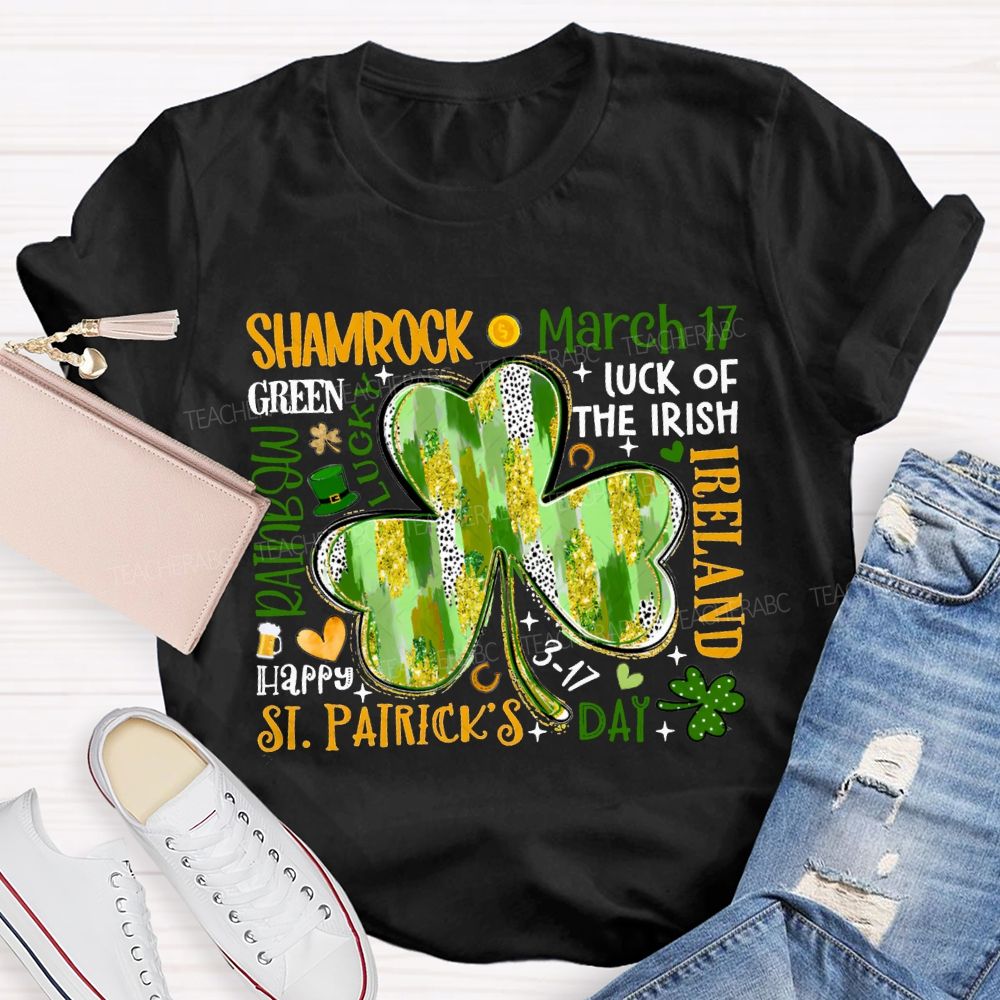 Shamrock March Luck Of The Irish Ireland T-shirt
