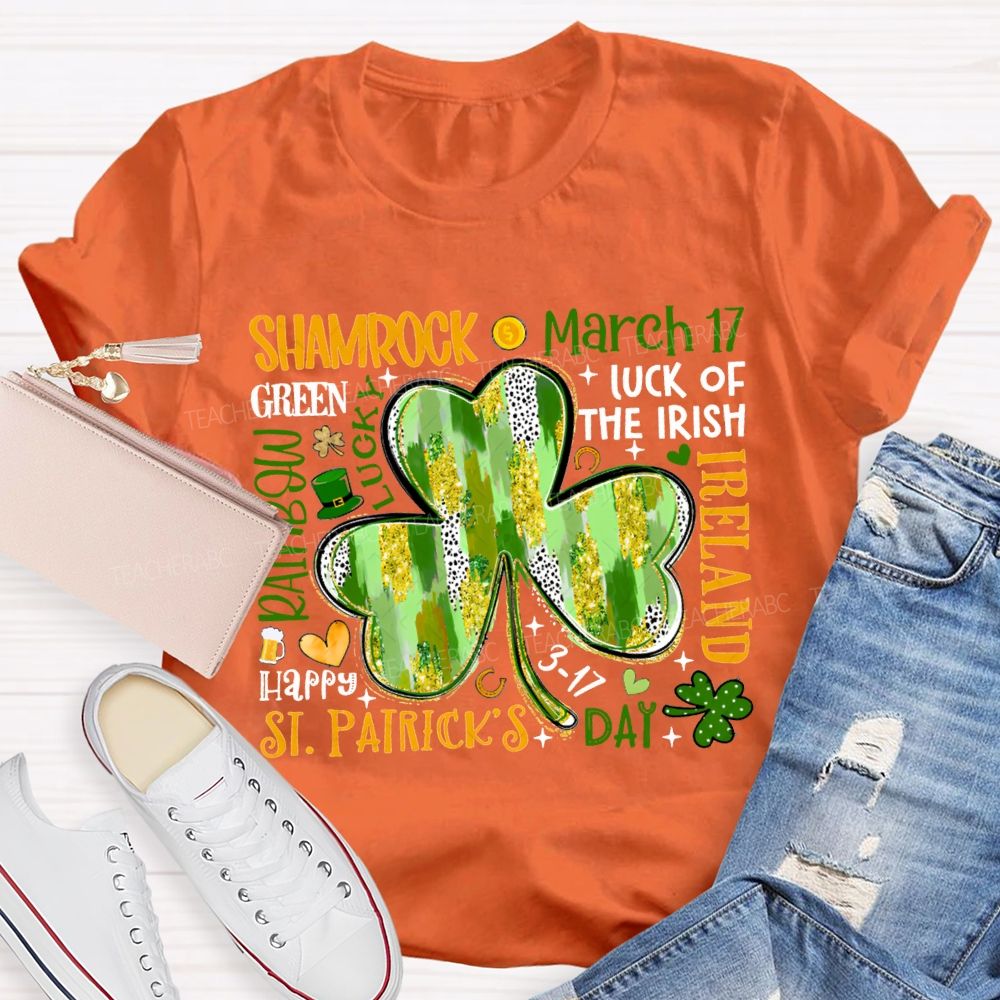 Shamrock March Luck Of The Irish Ireland T-shirt