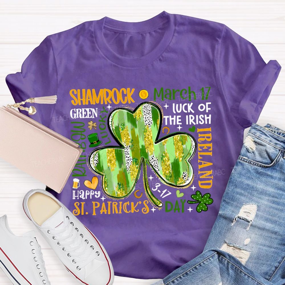 Shamrock March Luck Of The Irish Ireland T-shirt