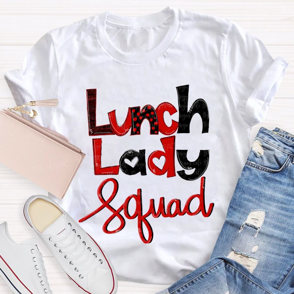 Lunch Lady Squad Valentine'S Day T-shirt