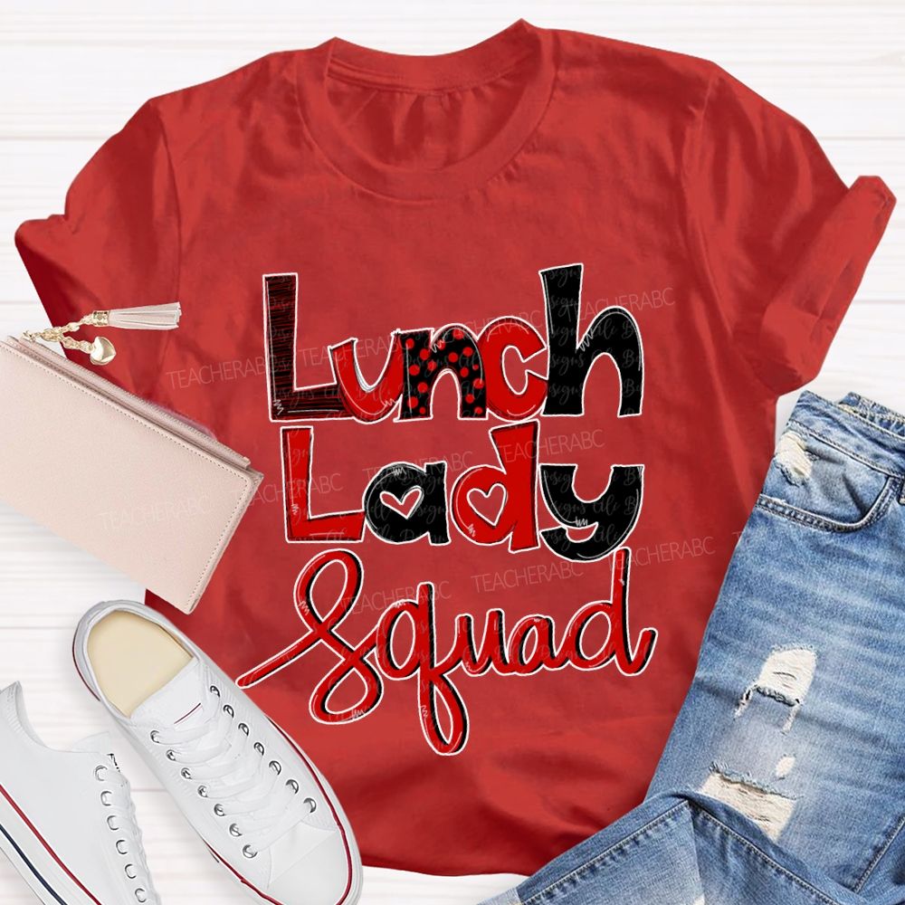 Lunch Lady Squad Valentine'S Day T-shirt