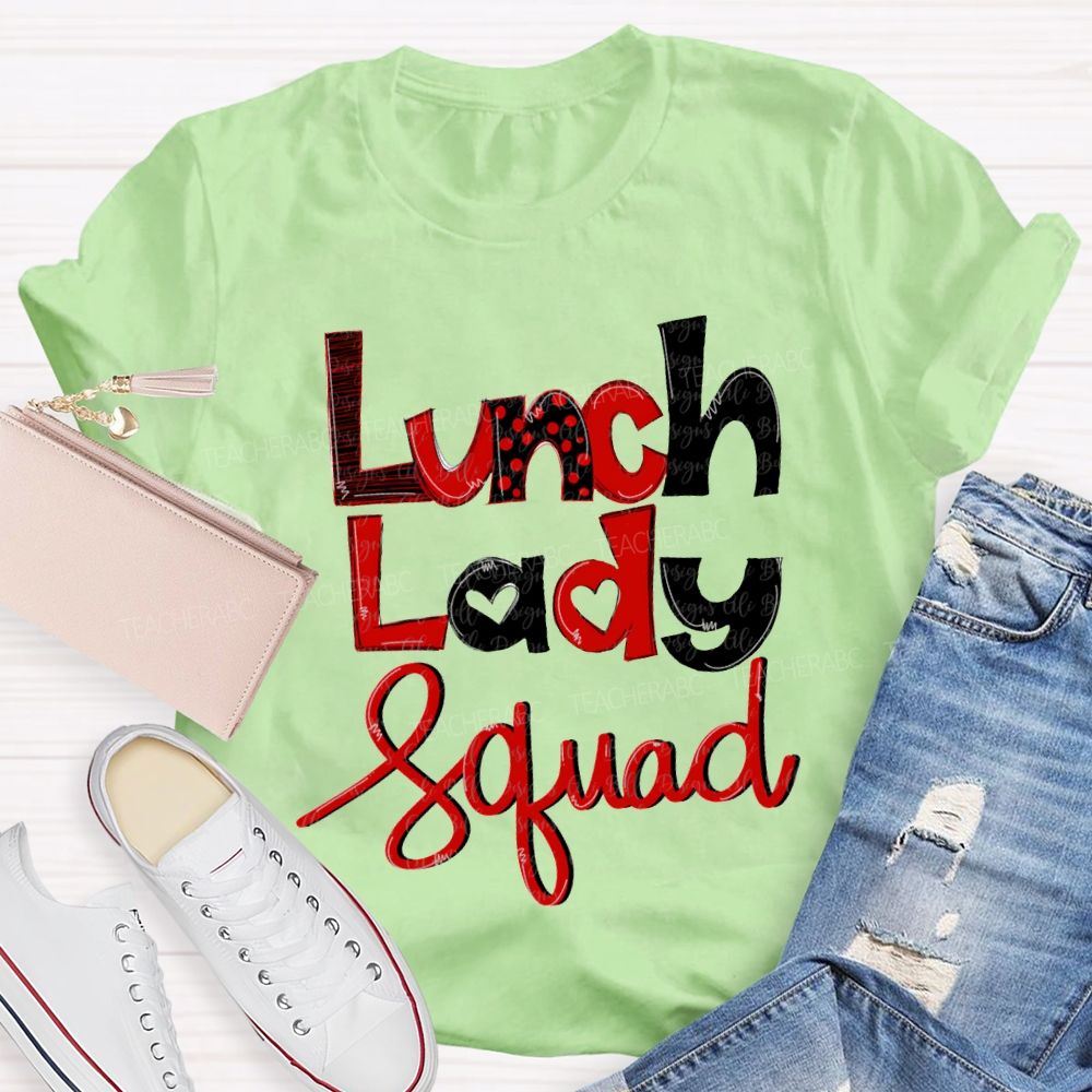 Lunch Lady Squad Valentine'S Day T-shirt