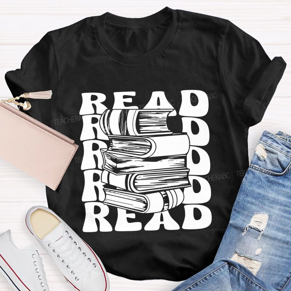 Read Books Fall In Love With Reading T-shirt
