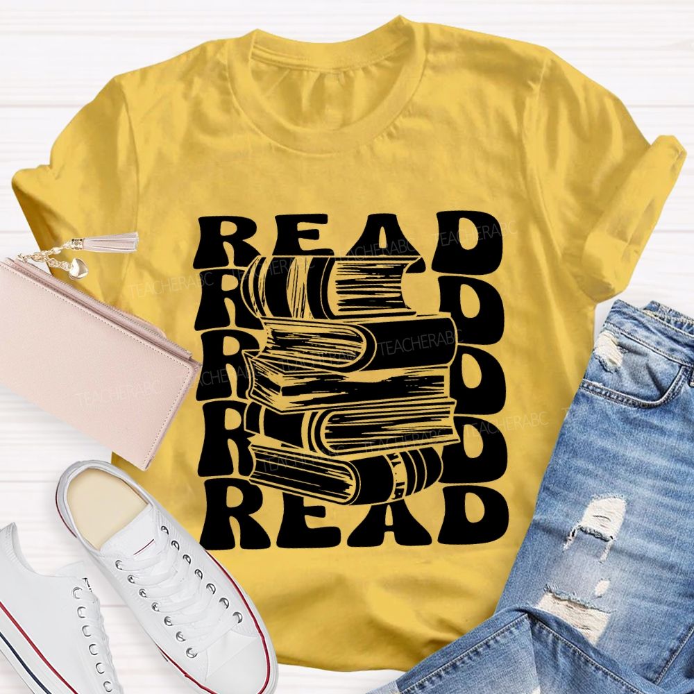 Read Books Fall In Love With Reading T-shirt