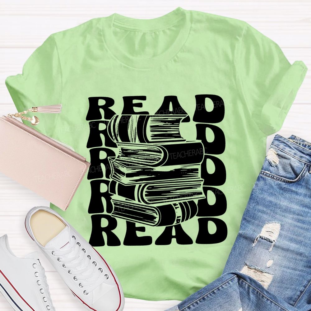 Read Books Fall In Love With Reading T-shirt
