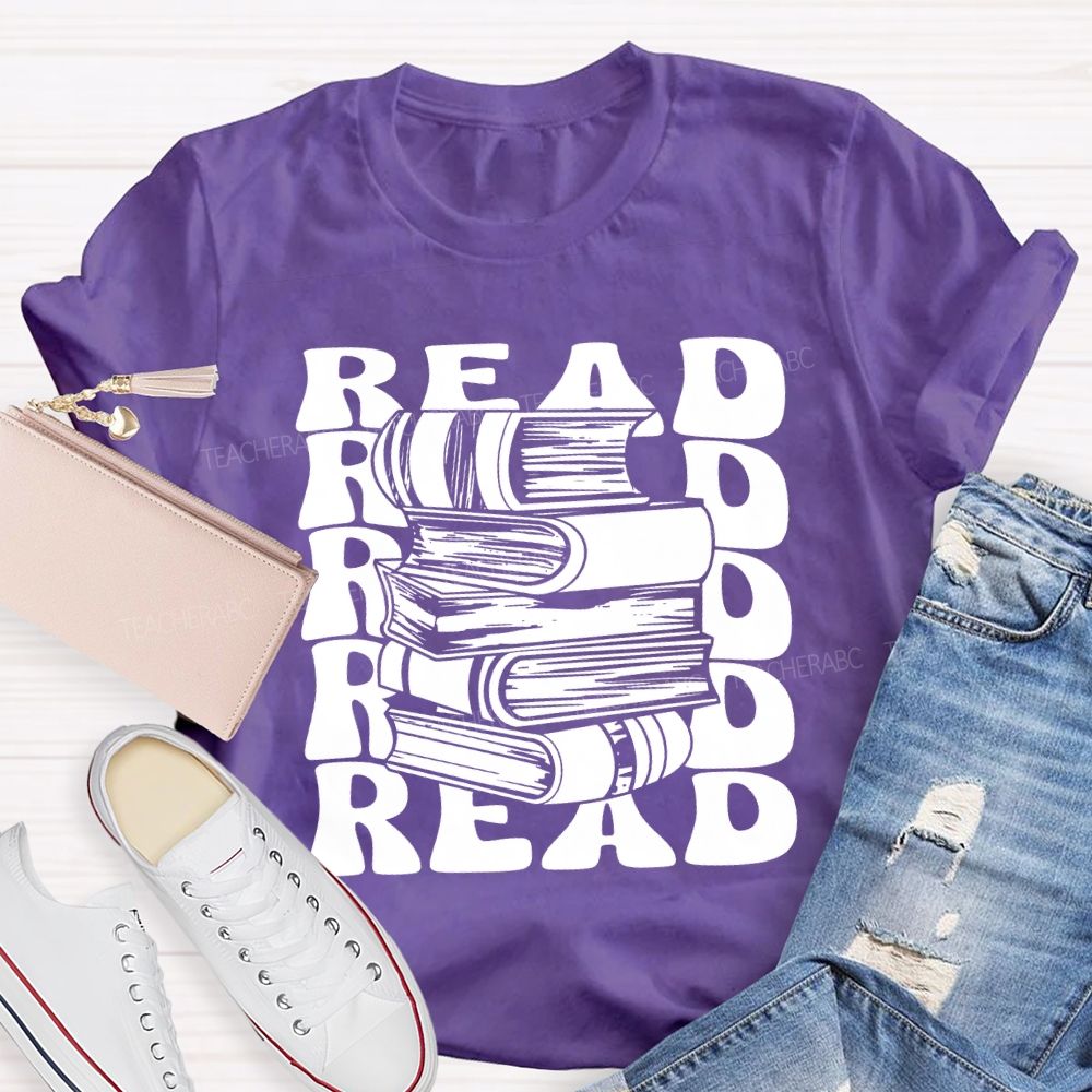 Read Books Fall In Love With Reading T-shirt