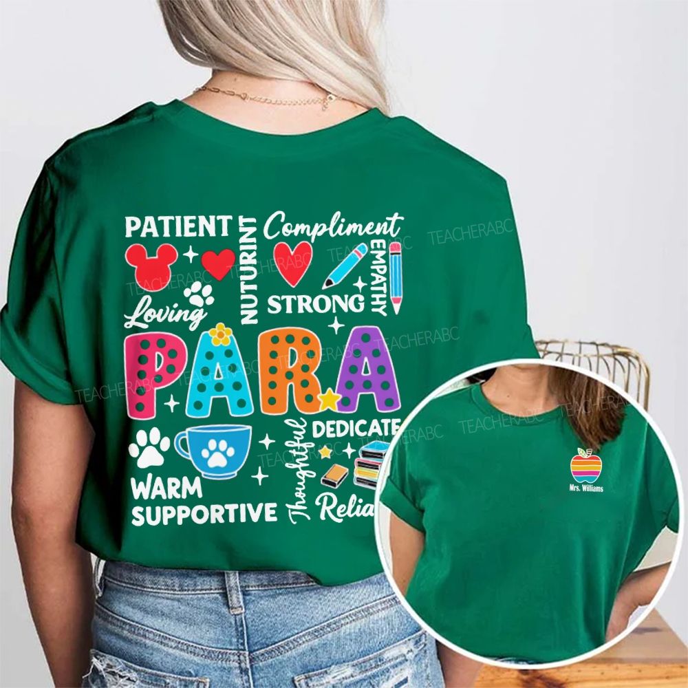 Personalized Name Para Patient Loving Strong Compliment Warm Double Printed T-shirt