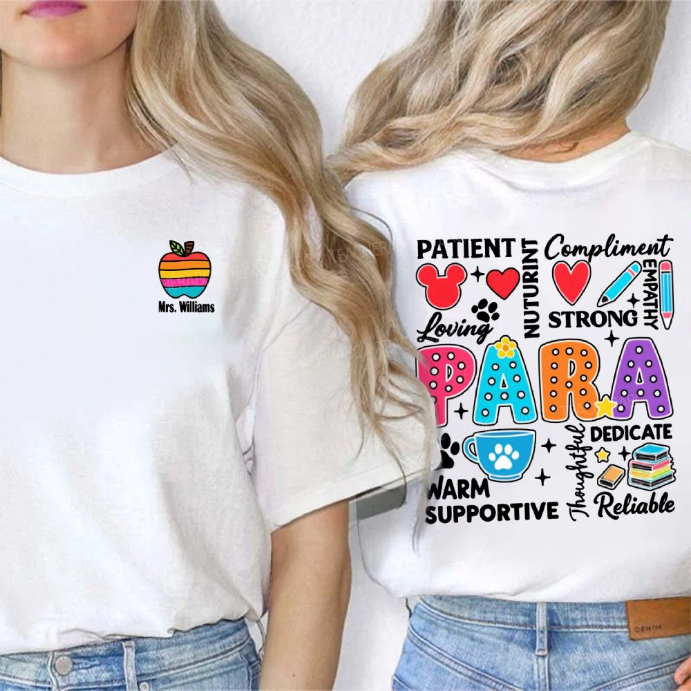 Personalized Name Para Patient Loving Strong Compliment Warm Double Printed T-shirt