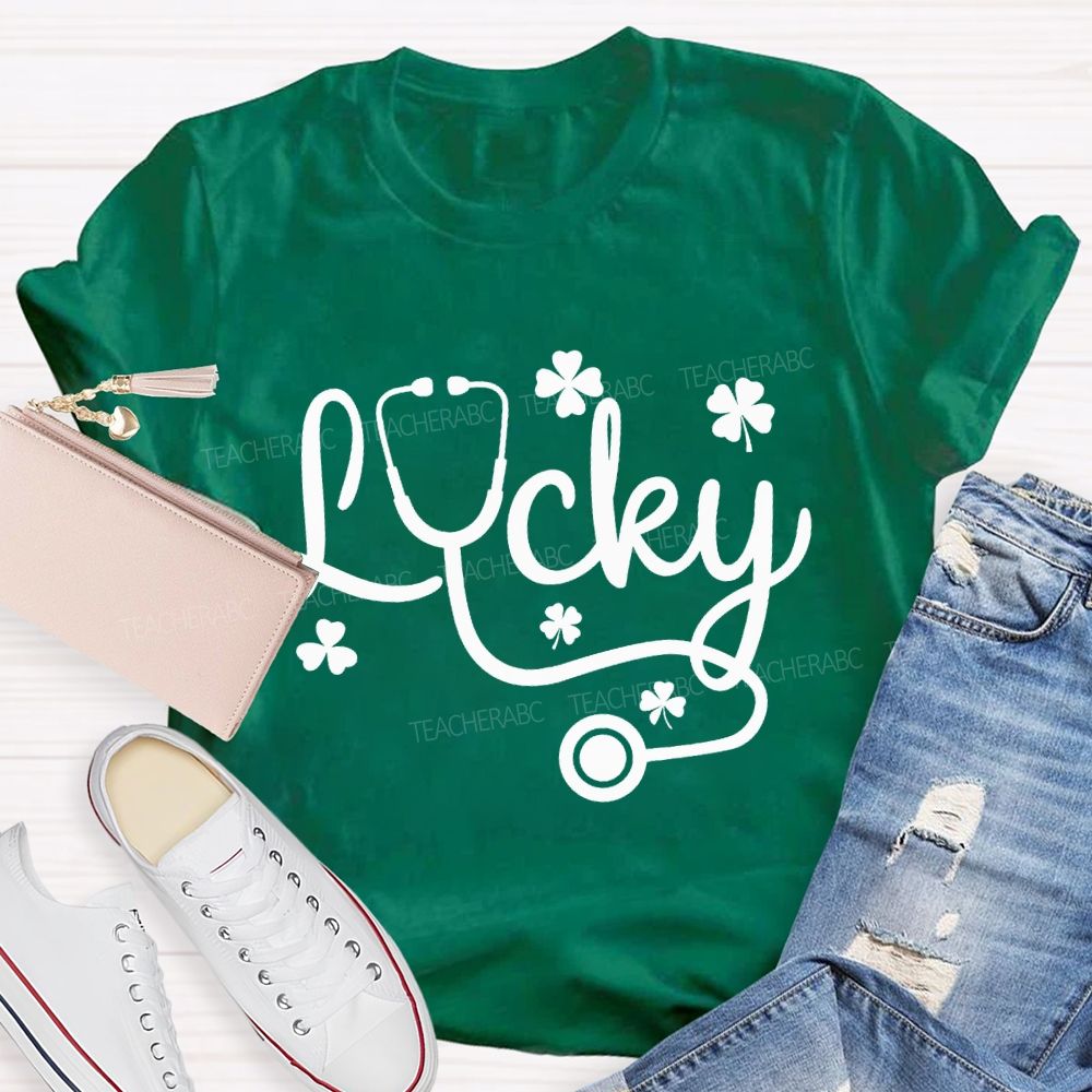 Lucky Nurse Shamrock March Happy Saint Patrick'S Day T-shirt