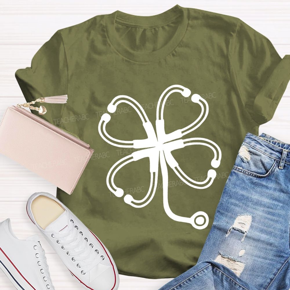 Lucky Clover School Nurse Saint Patrick'S Day T-shirt