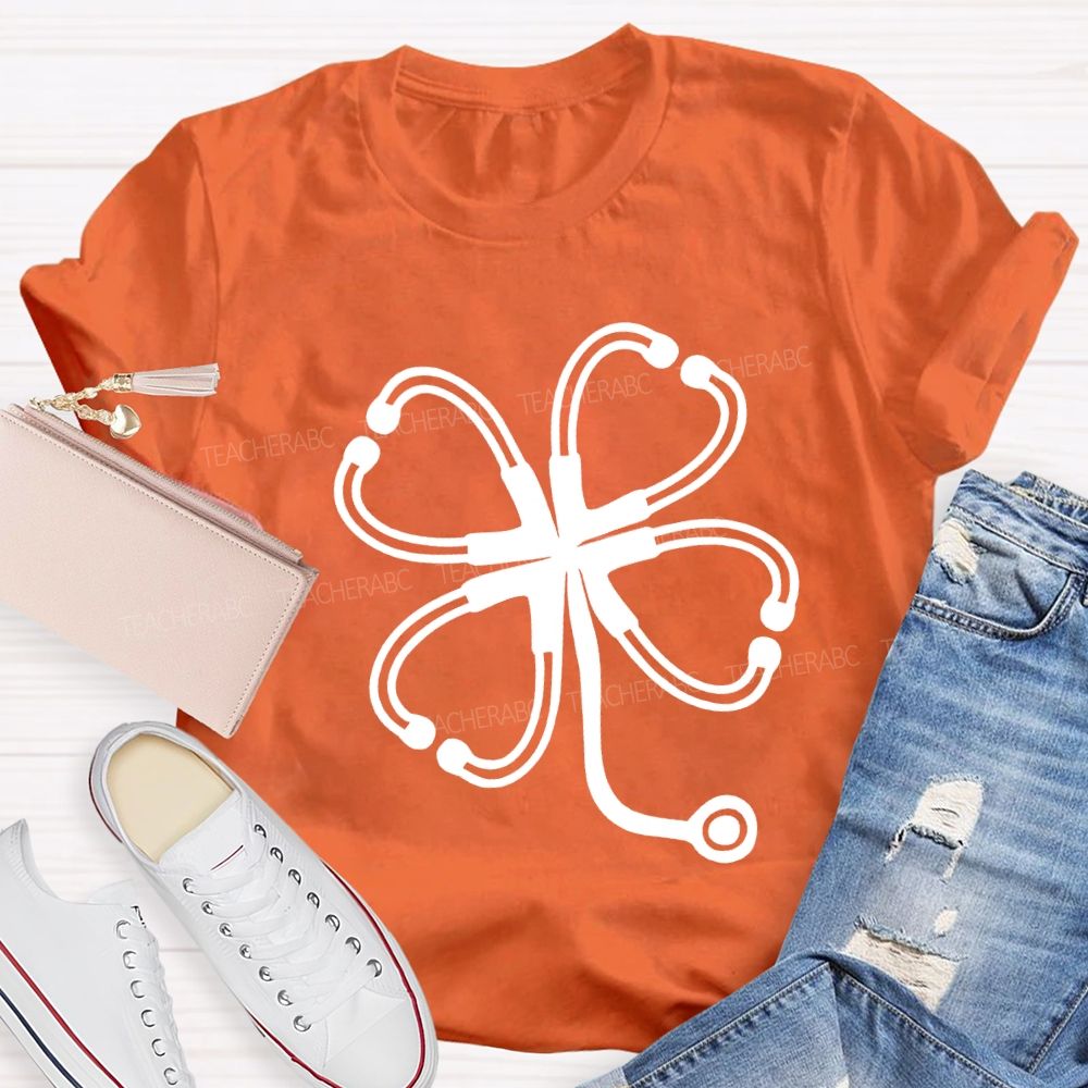 Lucky Clover School Nurse Saint Patrick'S Day T-shirt