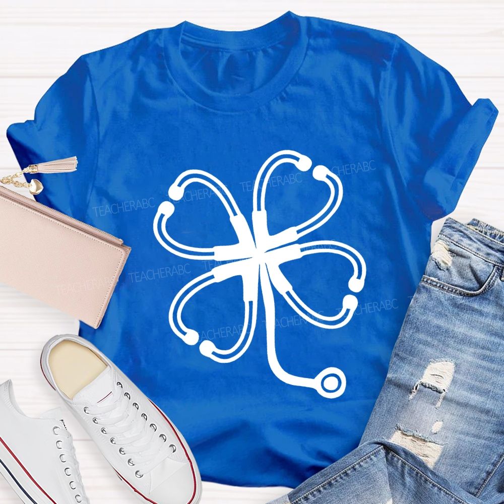 Lucky Clover School Nurse Saint Patrick'S Day T-shirt