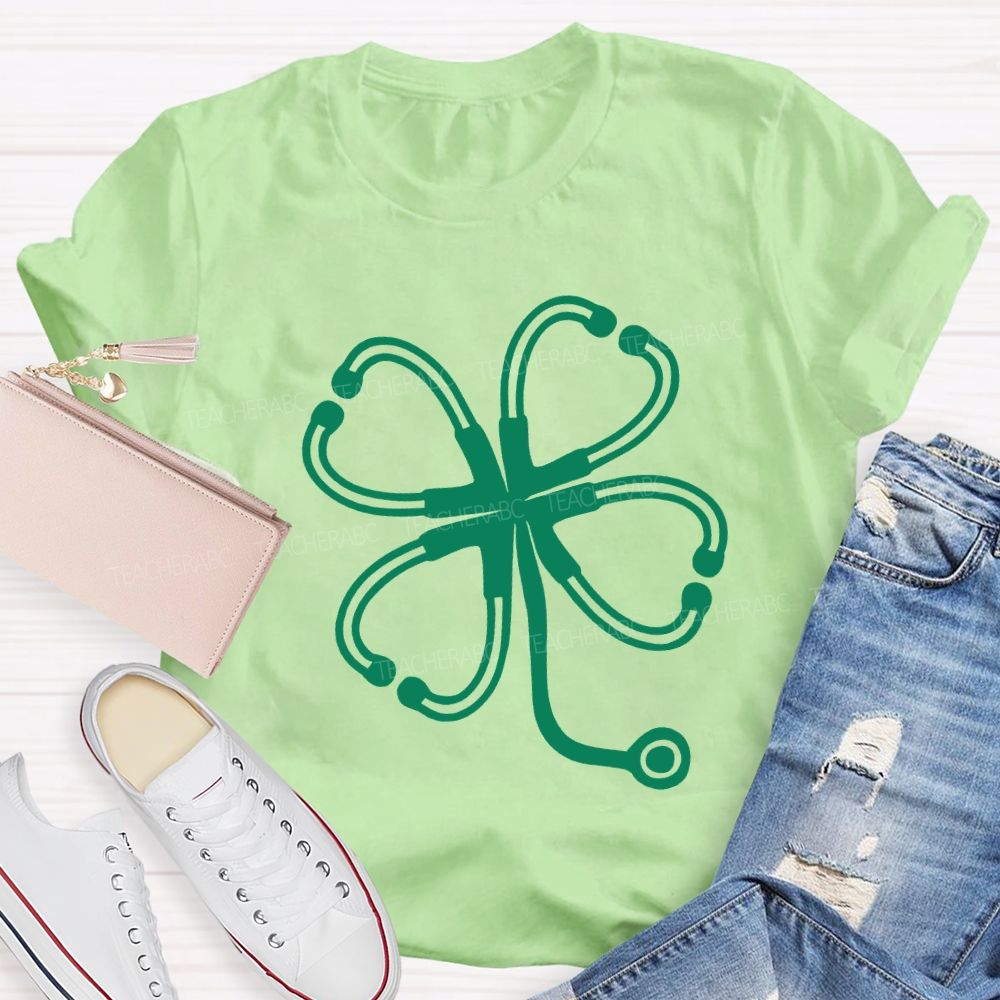 Lucky Clover School Nurse Saint Patrick'S Day T-shirt