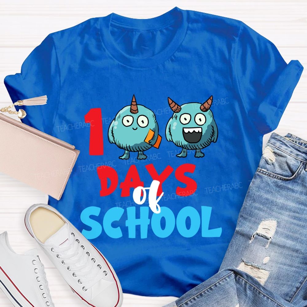 100 Days Of School Storybook T-Shirt