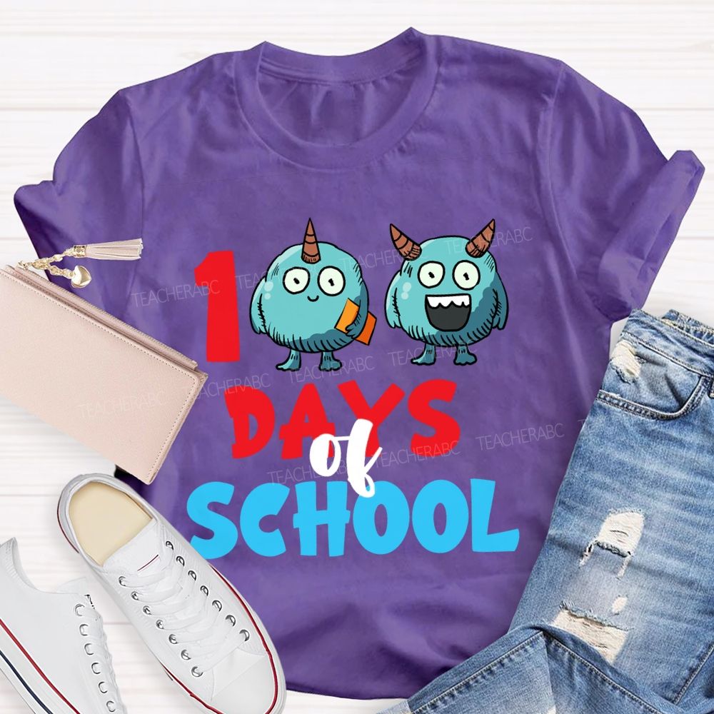 100 Days Of School Storybook T-Shirt