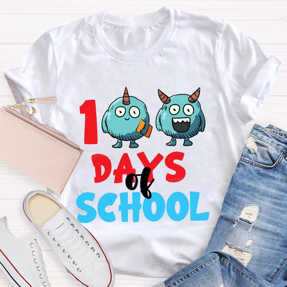 100 Days Of School Storybook T-Shirt