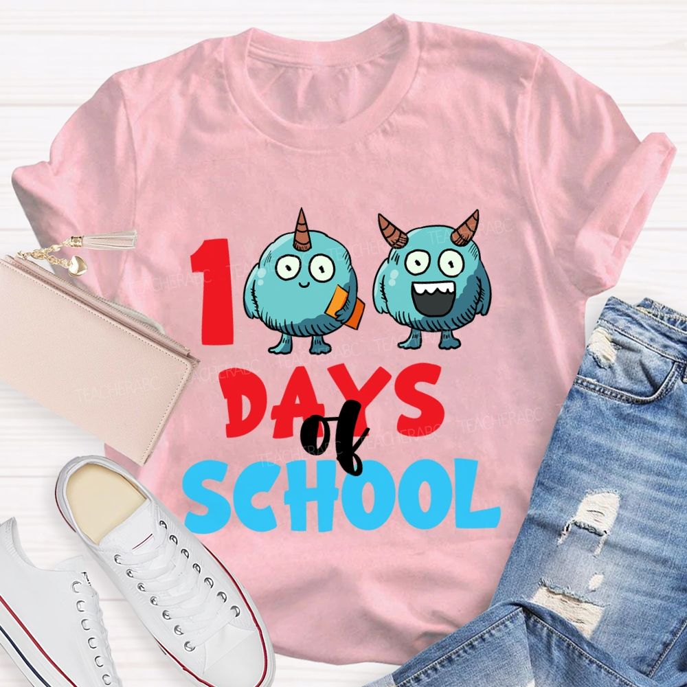 100 Days Of School Storybook T-Shirt