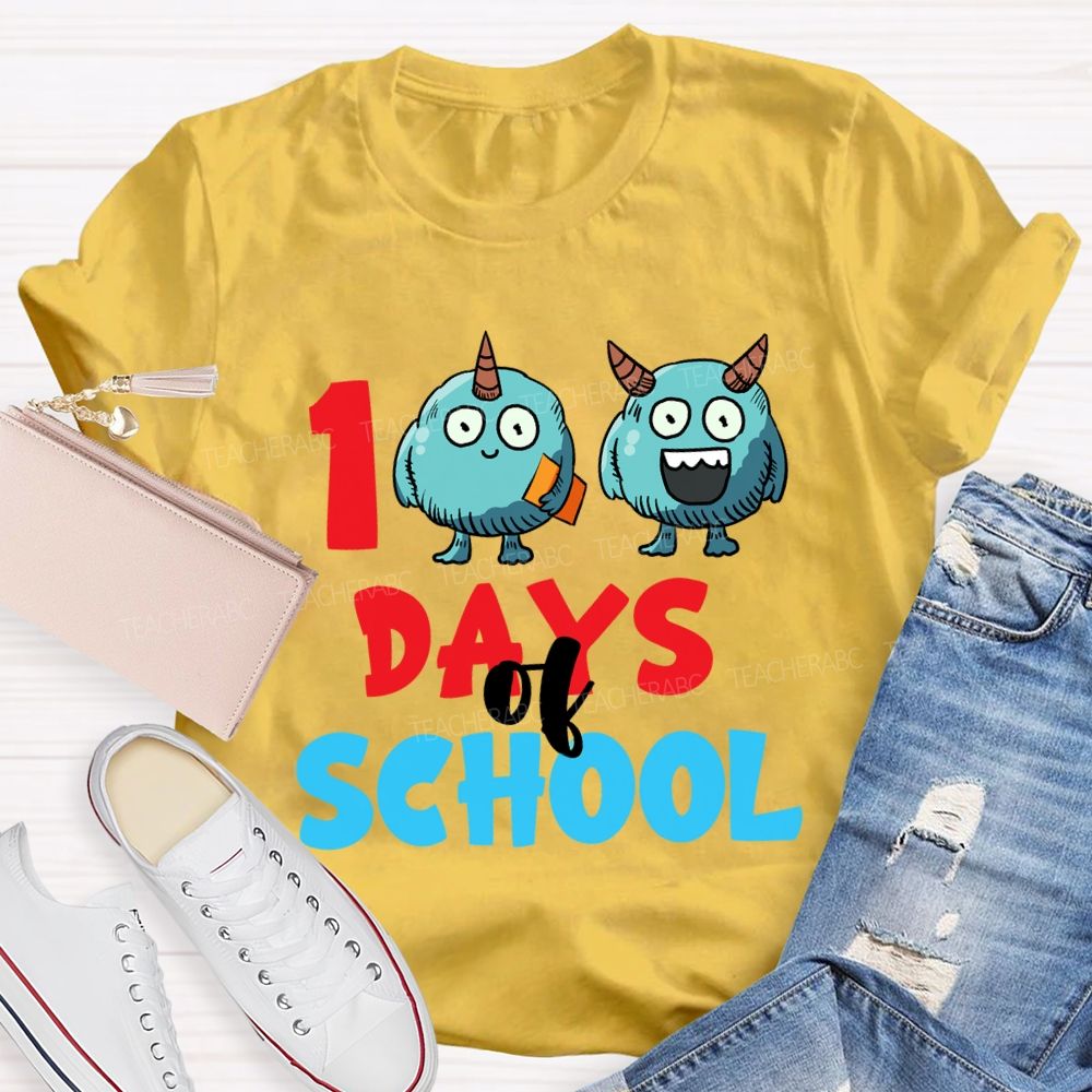 100 Days Of School Storybook T-Shirt
