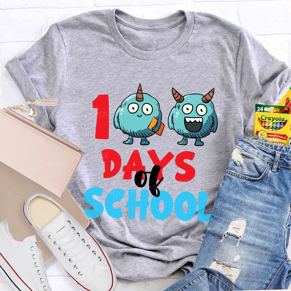 100 Days Of School Storybook T-Shirt