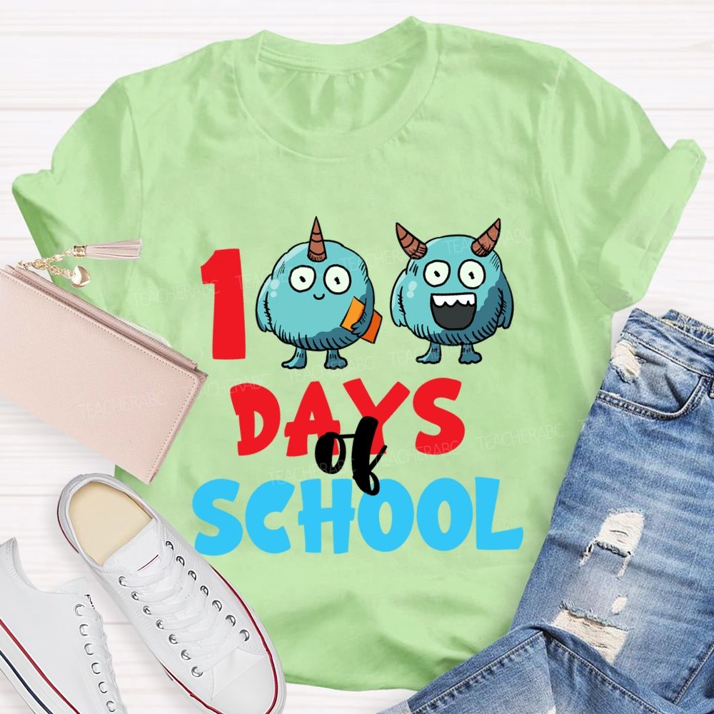 100 Days Of School Storybook T-Shirt