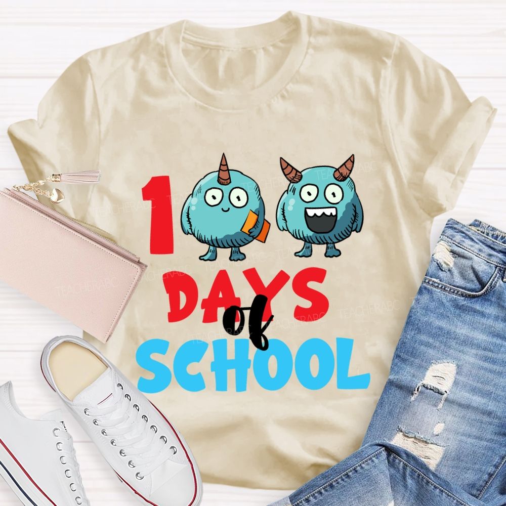 100 Days Of School Storybook T-Shirt