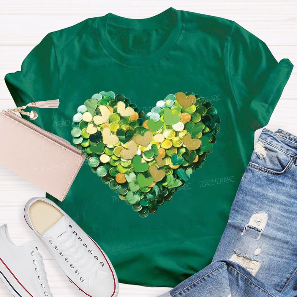 Lucky Heart Happy Saint Patrick'S Day T-shirt