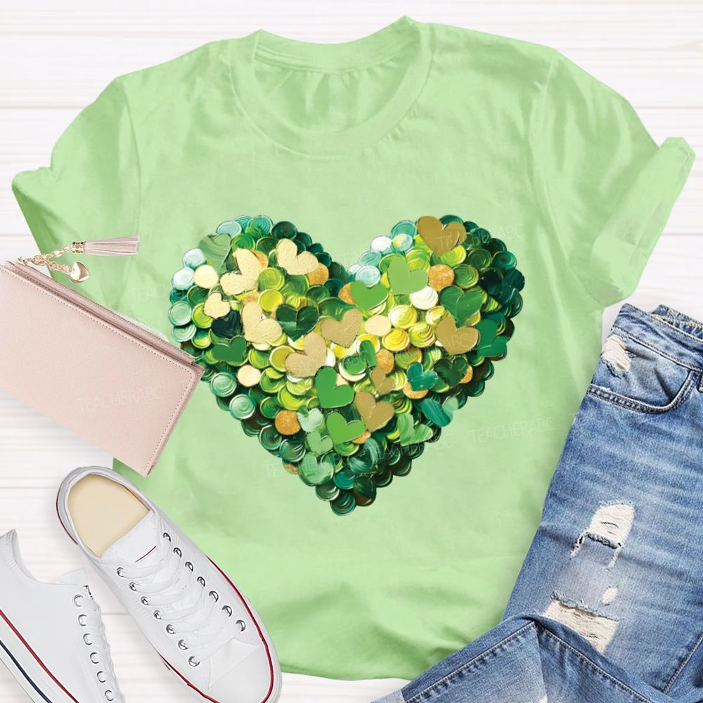Lucky Heart Happy Saint Patrick'S Day T-shirt